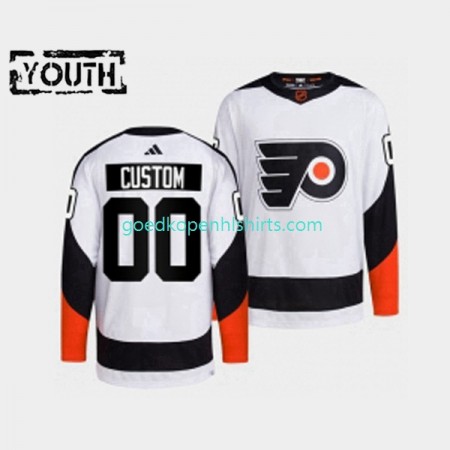 Philadelphia Flyers Custom Adidas 2022 Reverse Retro Wit Authentic Shirt - Kinderen